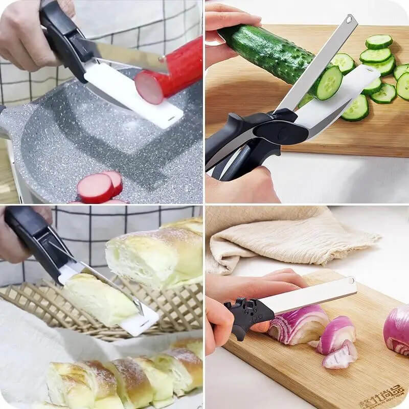 Clever Cutter Kitchen Scissors with Cutting Board